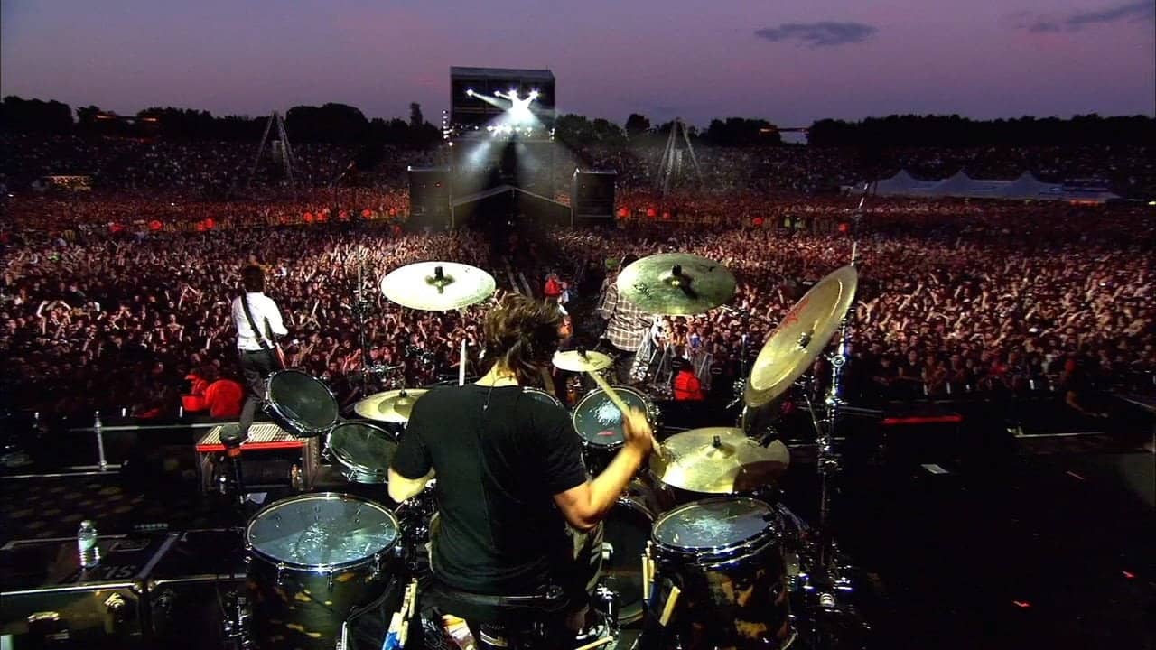 Linkin Park: Road to Revolution - Live at Milton Keynes - Points of Authority backdrop