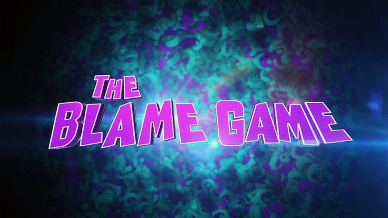 The Blame Game backdrop