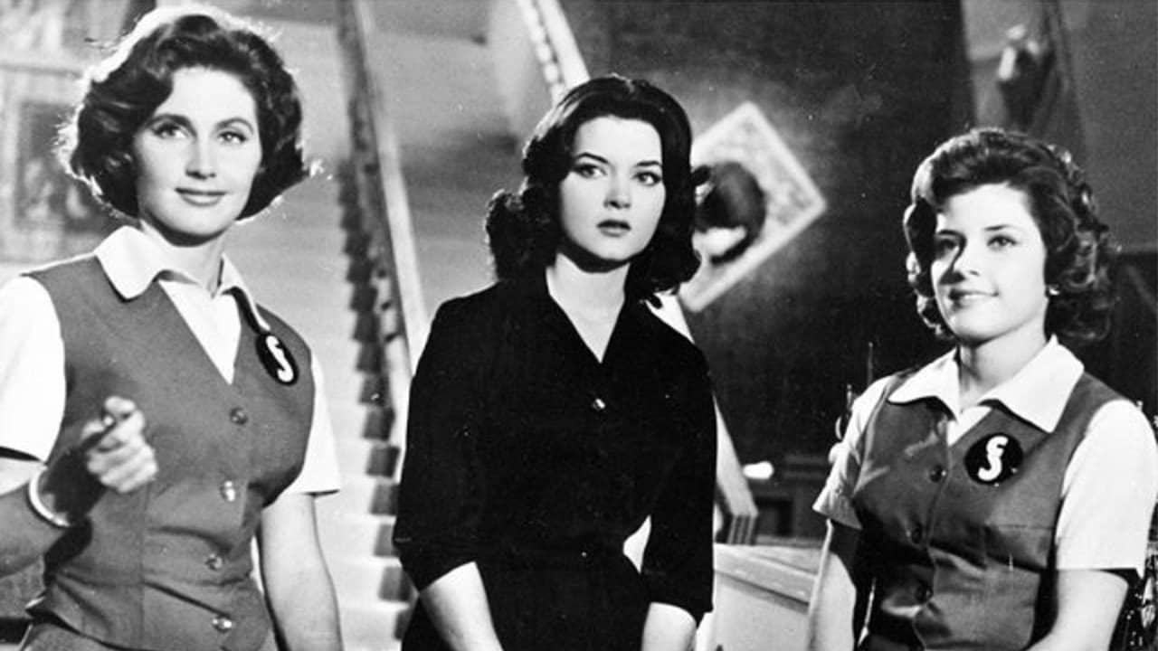Muchachas que trabajan backdrop