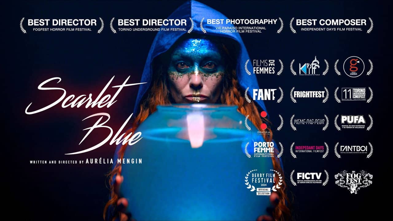 Scarlet Blue backdrop