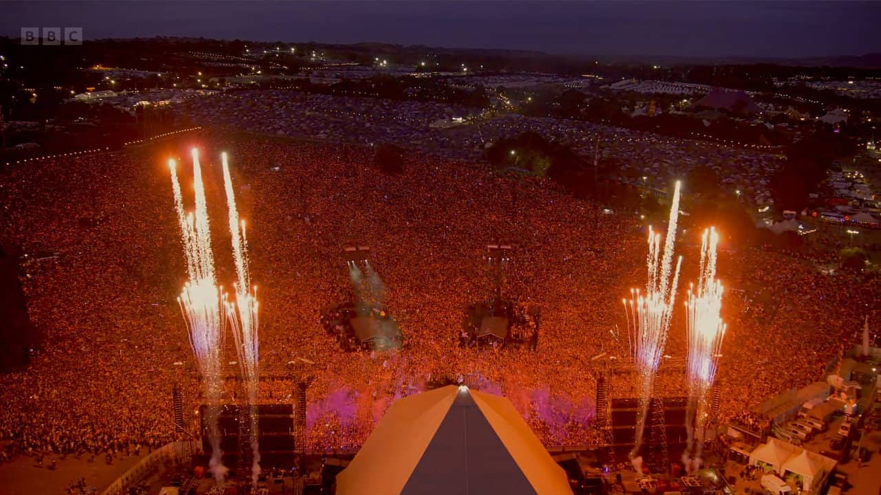 Glastonbury 2024 backdrop