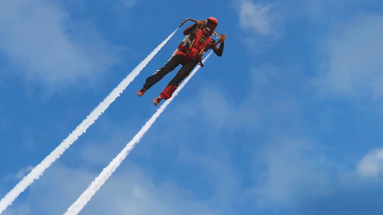 Incredible Flying Jet Packs backdrop