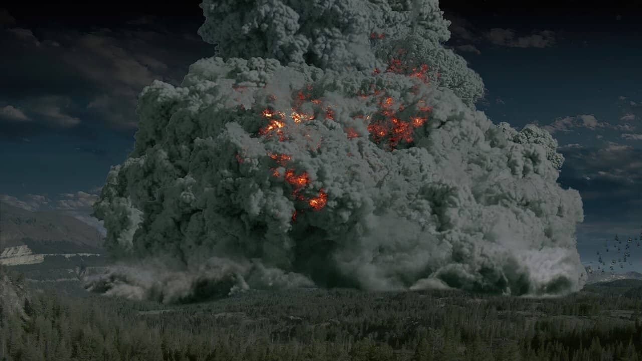 Supervolcano backdrop