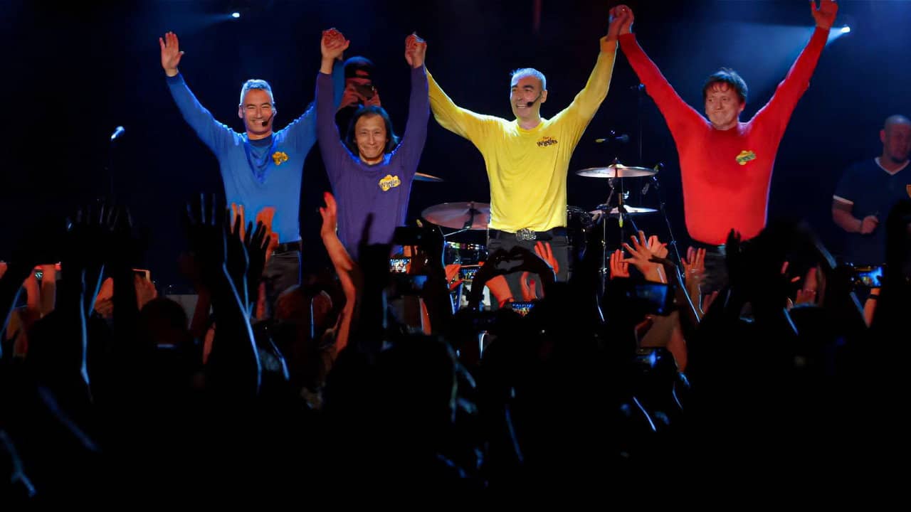 The Wiggles 25th Anniversary Reunion Show backdrop