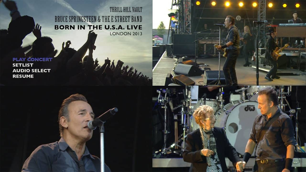 Bruce Springsteen & The E Street Band - Born in the U.S.A. Tour - Live in London 2013 backdrop