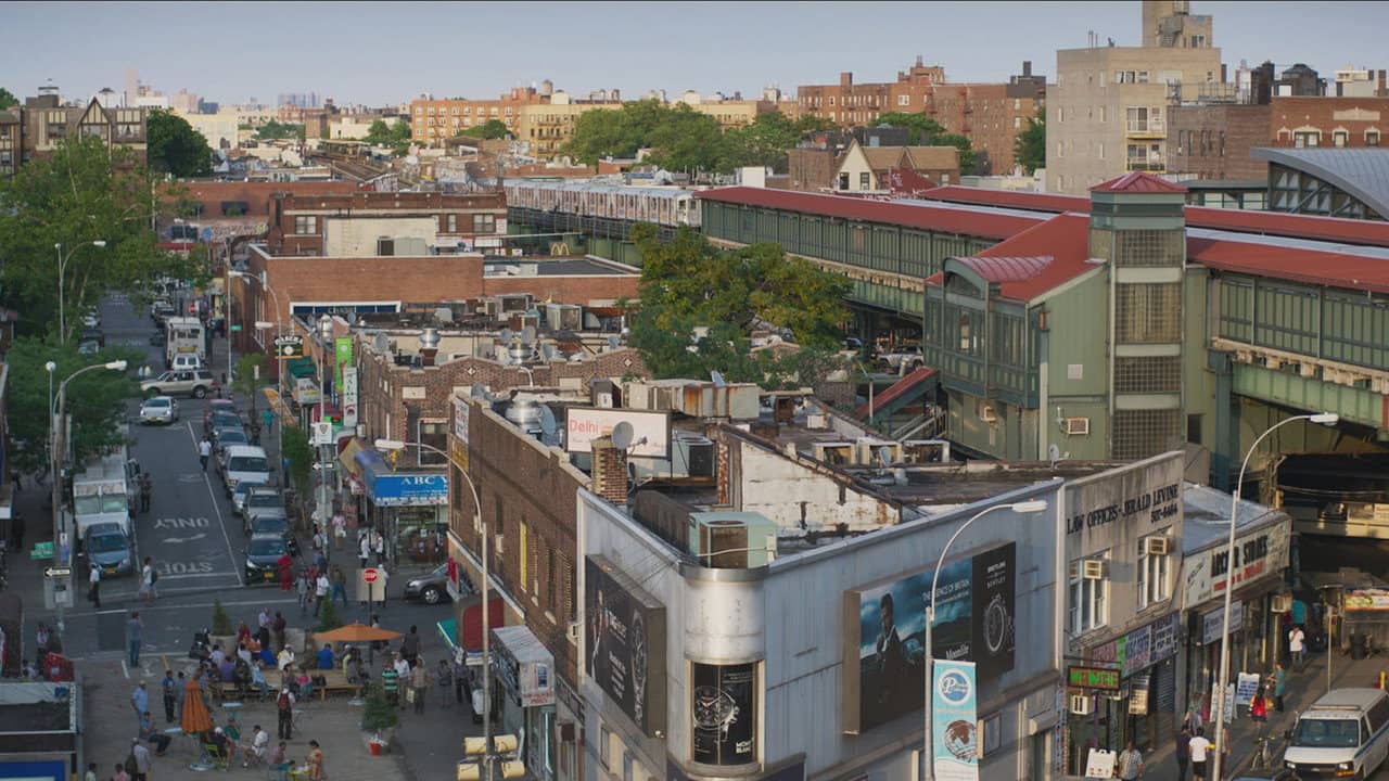 In Jackson Heights backdrop