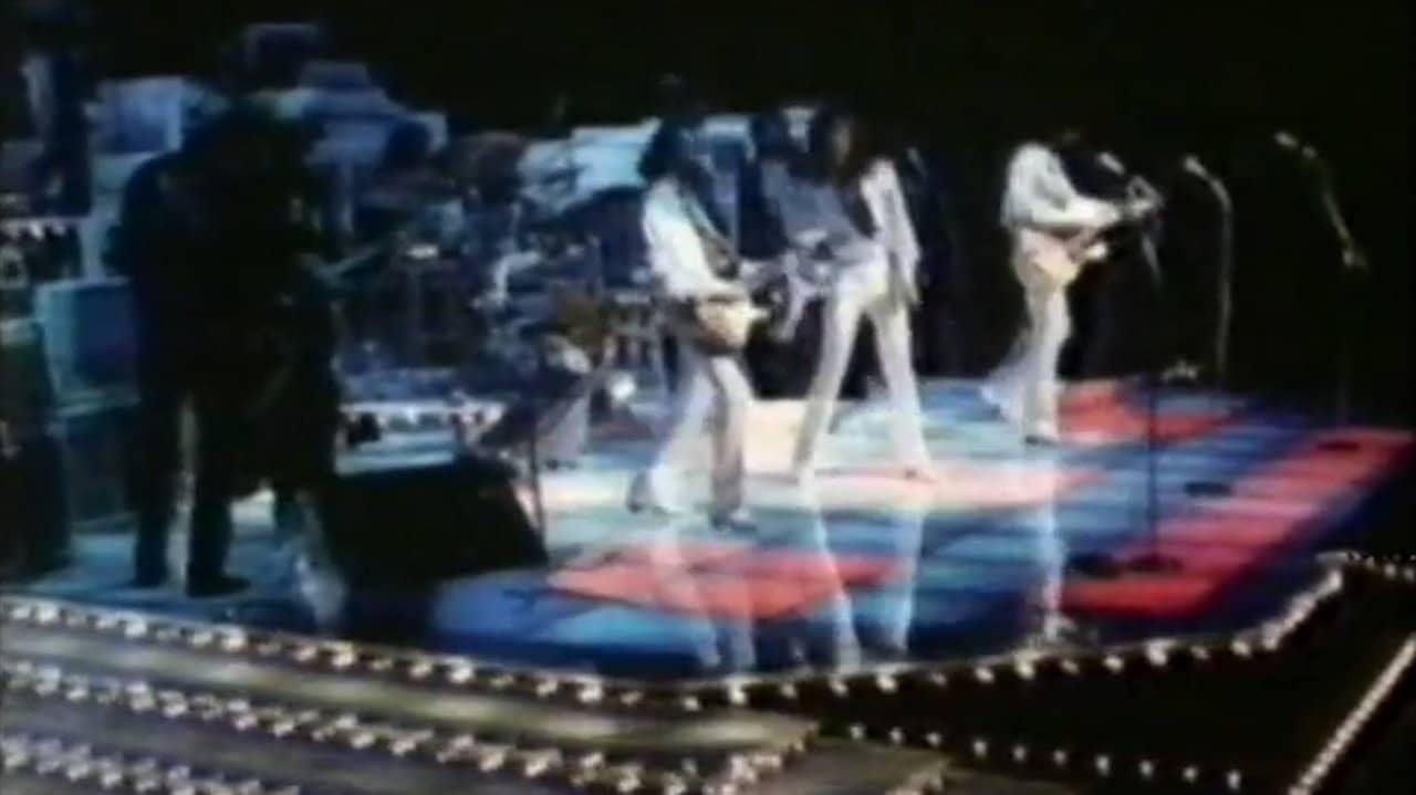Bee Gees: Spirits Having Flown Special backdrop