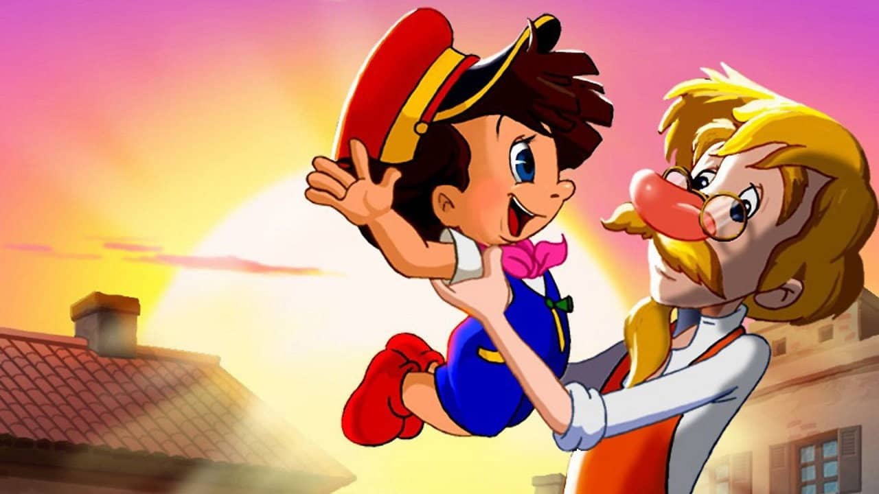 Welcome Back Pinocchio backdrop