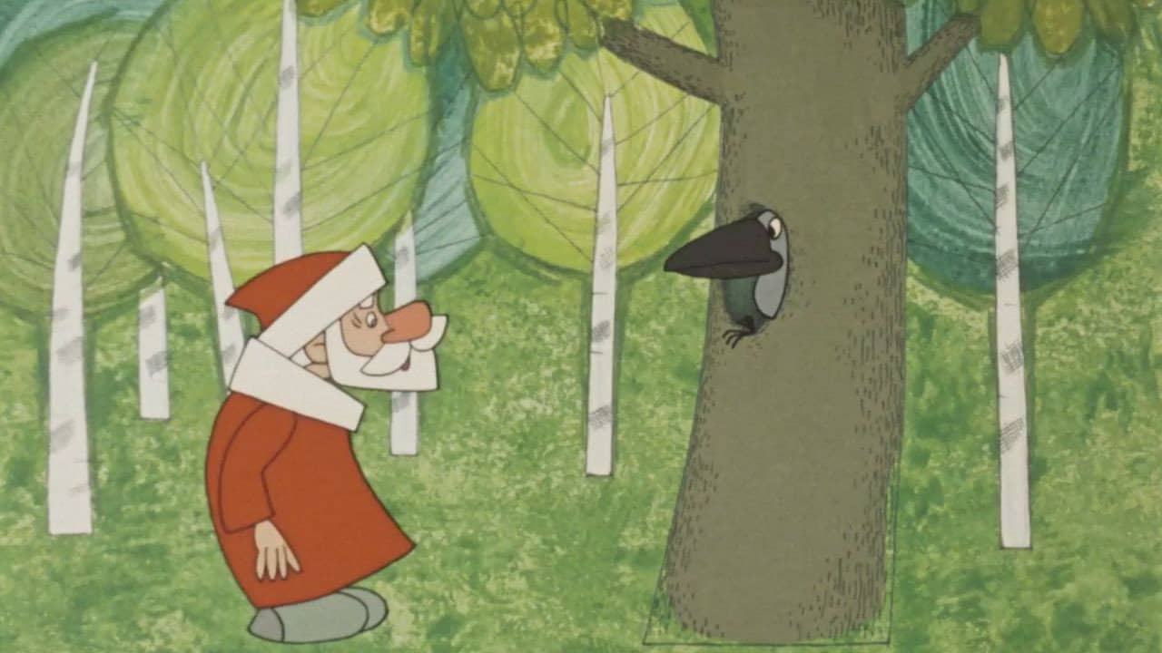 Father Frost and the Summer backdrop