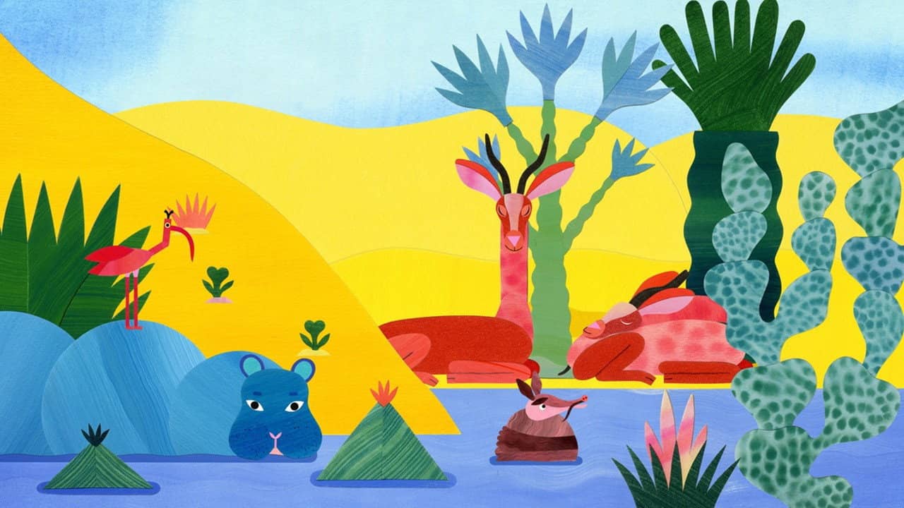 Birth of the Oases backdrop