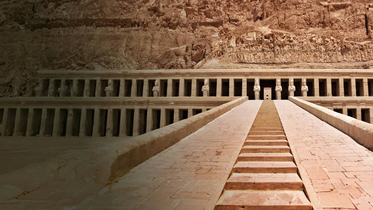 The Temple of Hatshepsut: Treasure of a Queen and Pharaoh backdrop