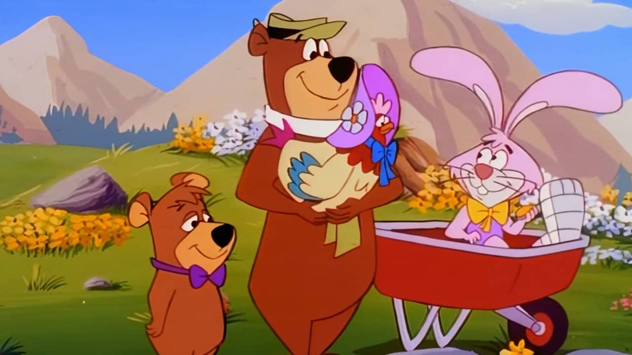 Yogi the Easter Bear backdrop