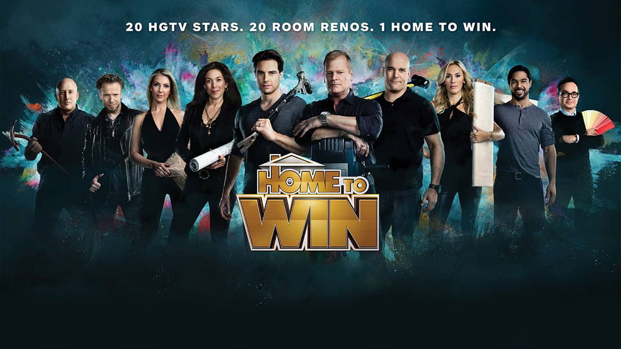 Home to Win backdrop