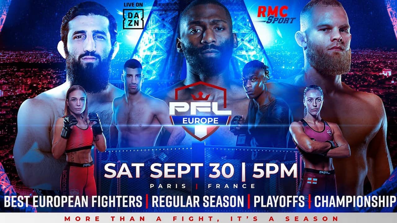 PFL 2023 Europe #3: Playofḟs - Doumbé vs. Zébo backdrop