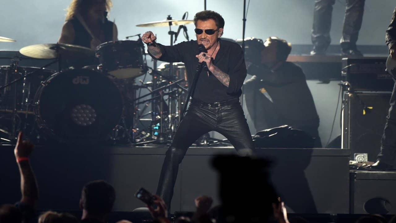 Johnny Hallyday - Rester Vivant Tour backdrop