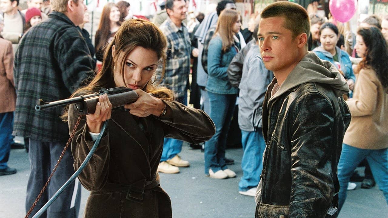Mr. & Mrs. Smith backdrop