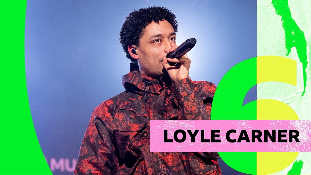 Loyle Carner - 6 Music Festival backdrop