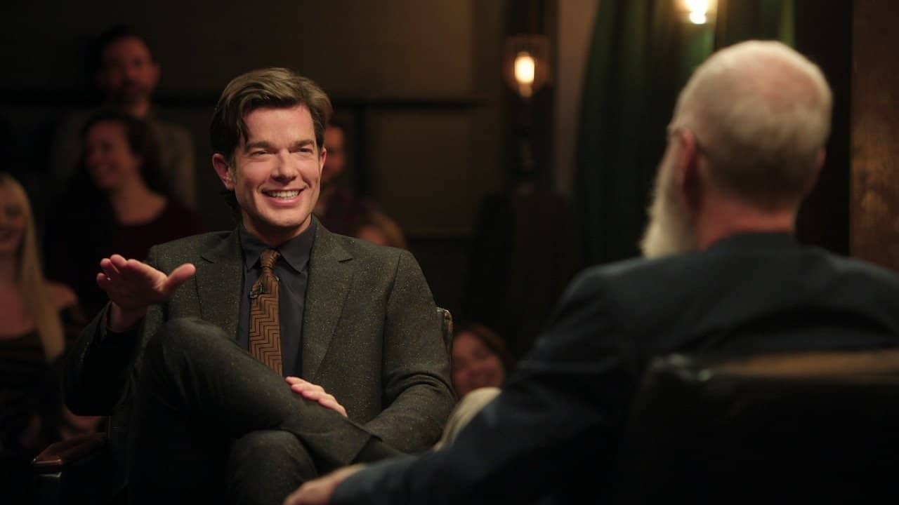 My Next Guest with David Letterman and John Mulaney backdrop