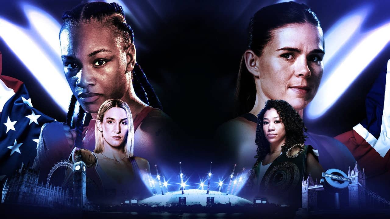 Claressa Shields vs. Savannah Marshall backdrop