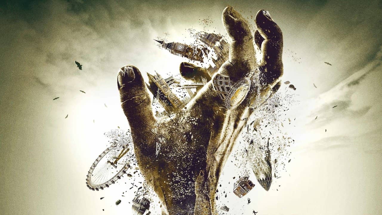 Cockneys vs Zombies backdrop