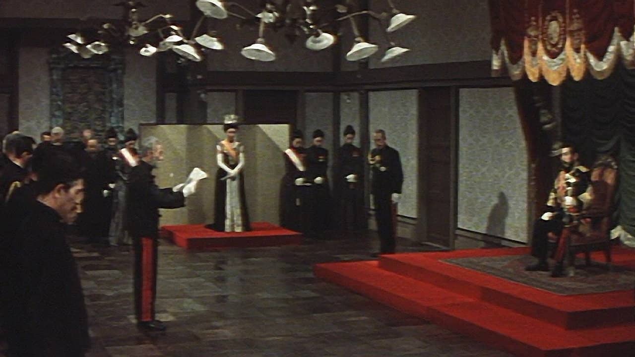 Emperor Meiji and General Nogi backdrop