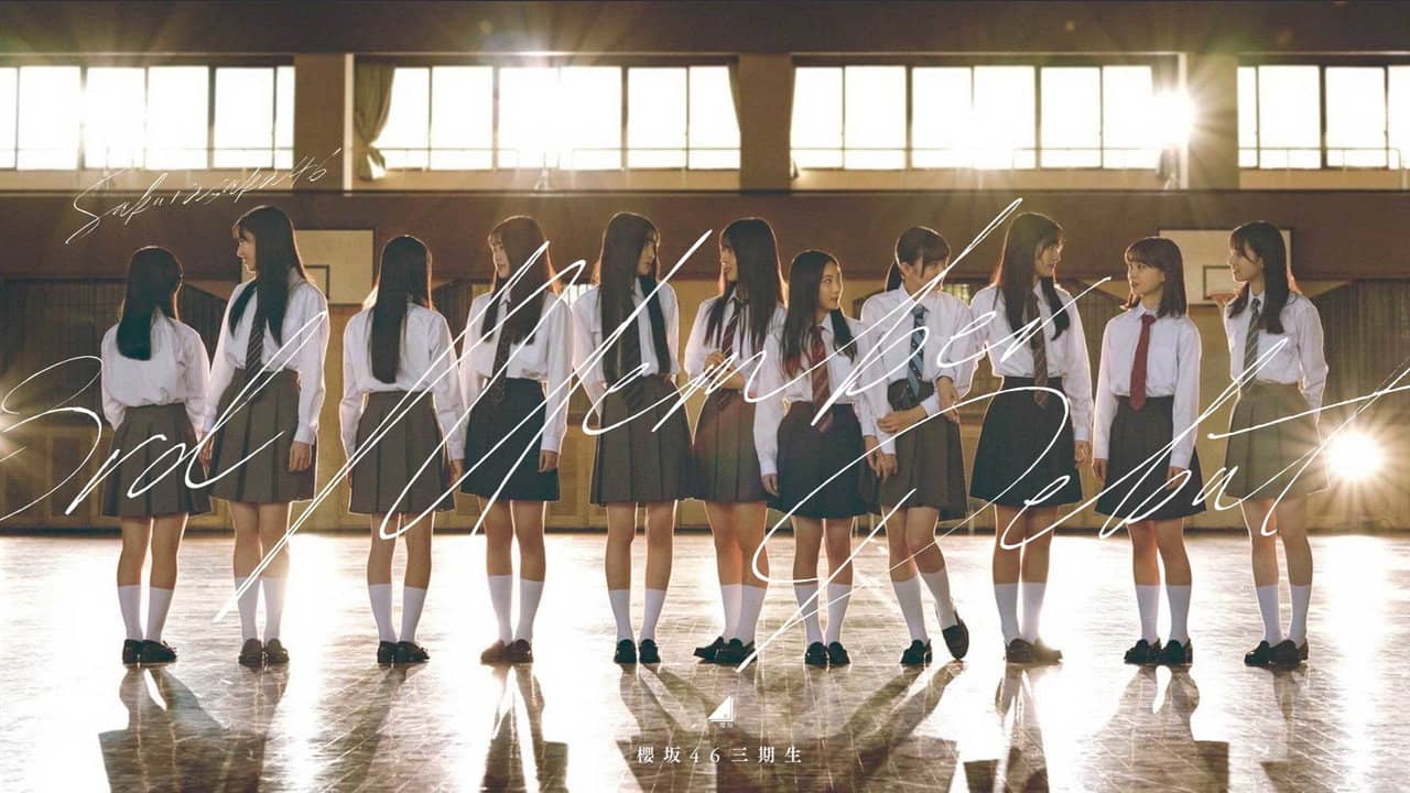 We are Sakurazaka46's 3rd Generation. backdrop