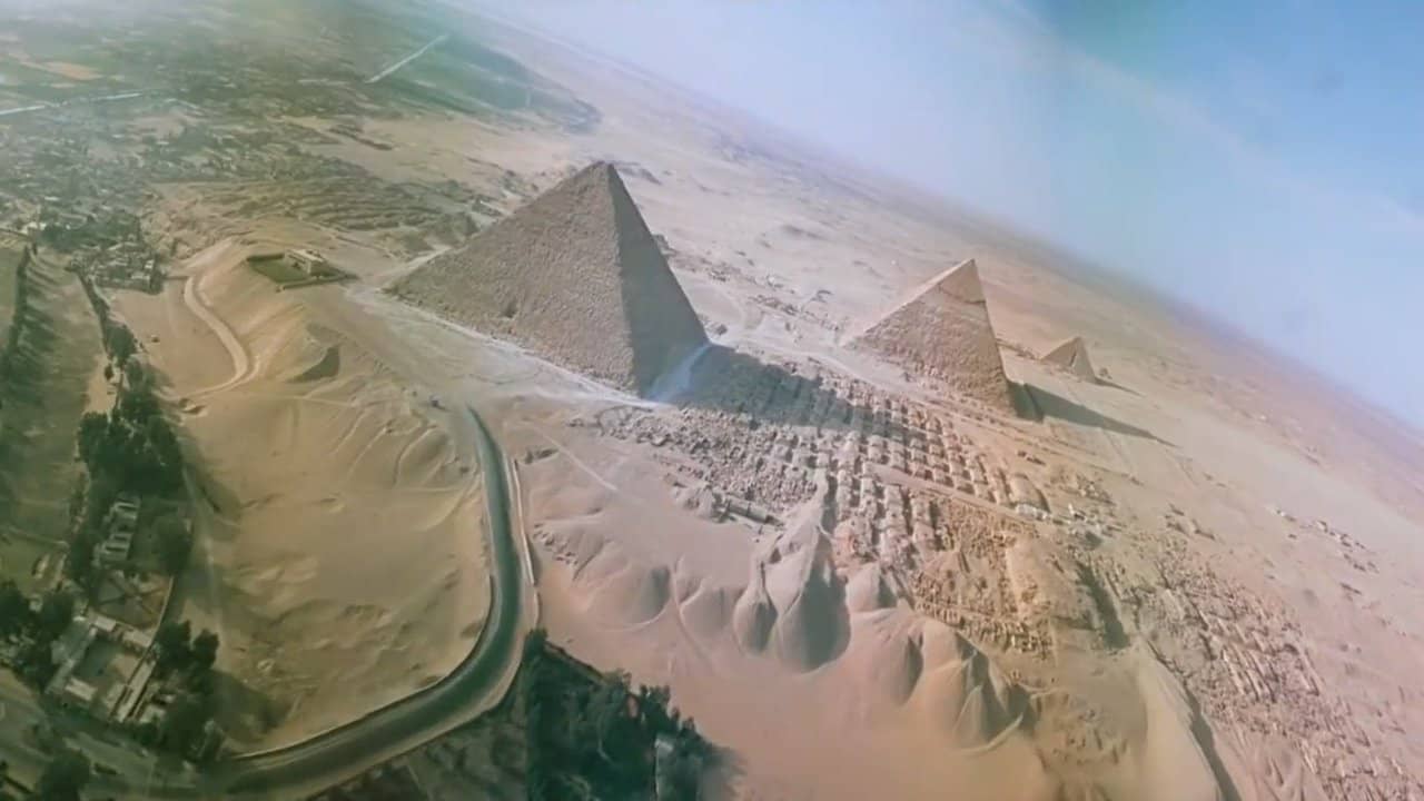 Seven Wonders of the World backdrop