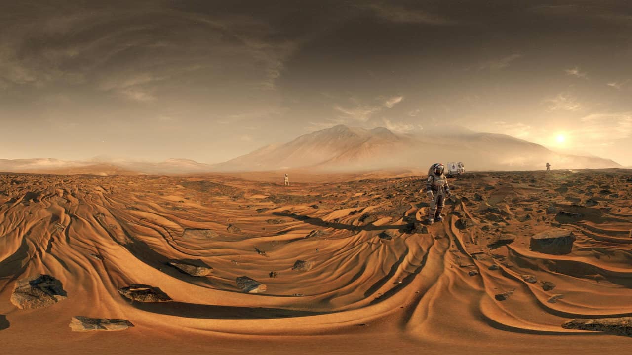 Der Mars - Rätselhafte Wüstenwelt backdrop