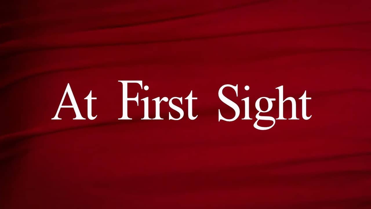 At First Sight backdrop