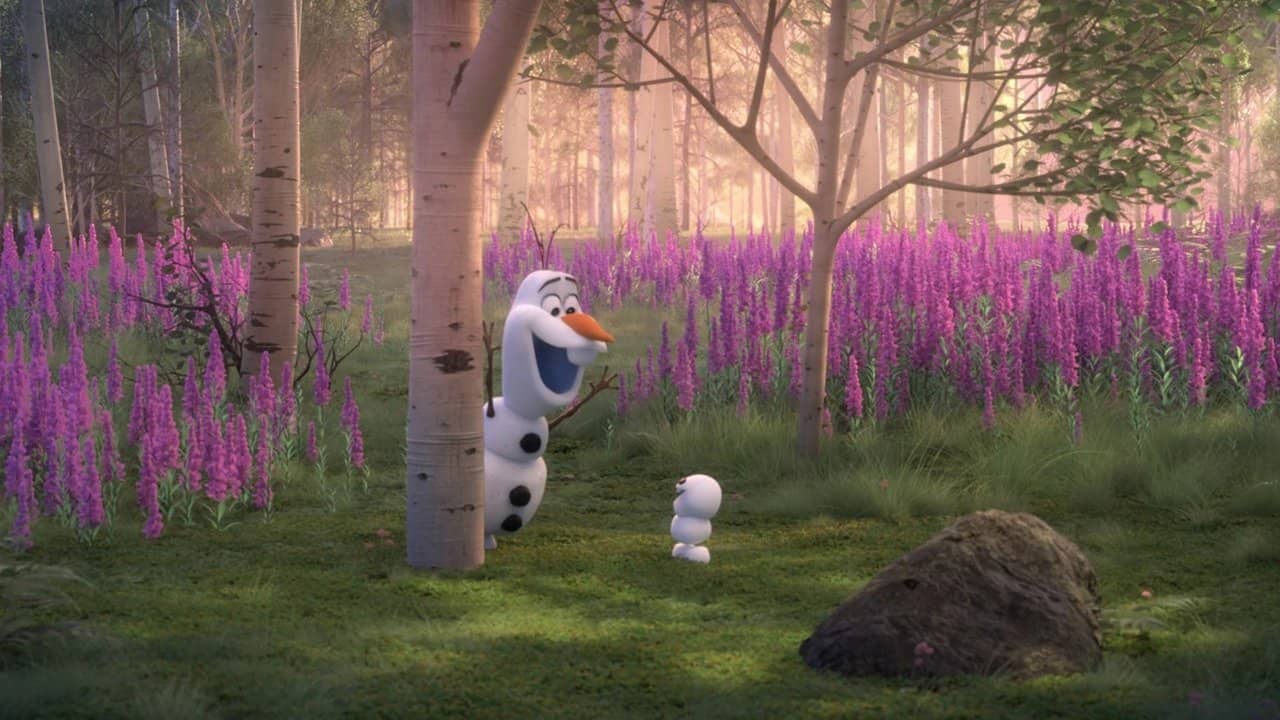 At Home With Olaf backdrop