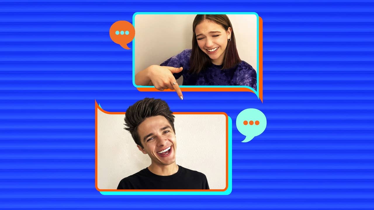 Group Chat with Jayden and Brent backdrop