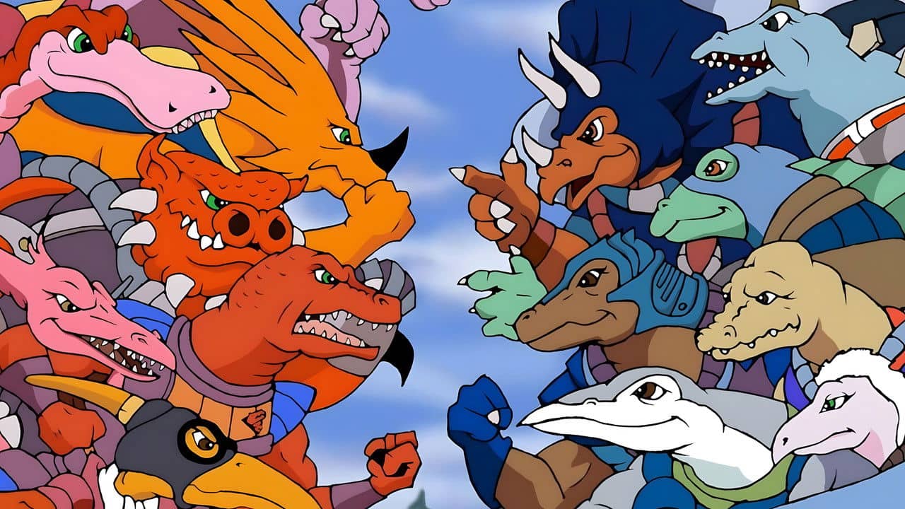 Dinosaucers backdrop