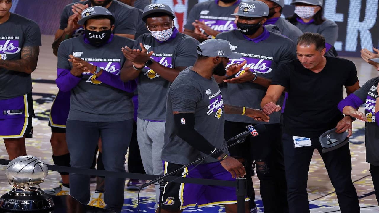 The 2020 NBA Finals backdrop