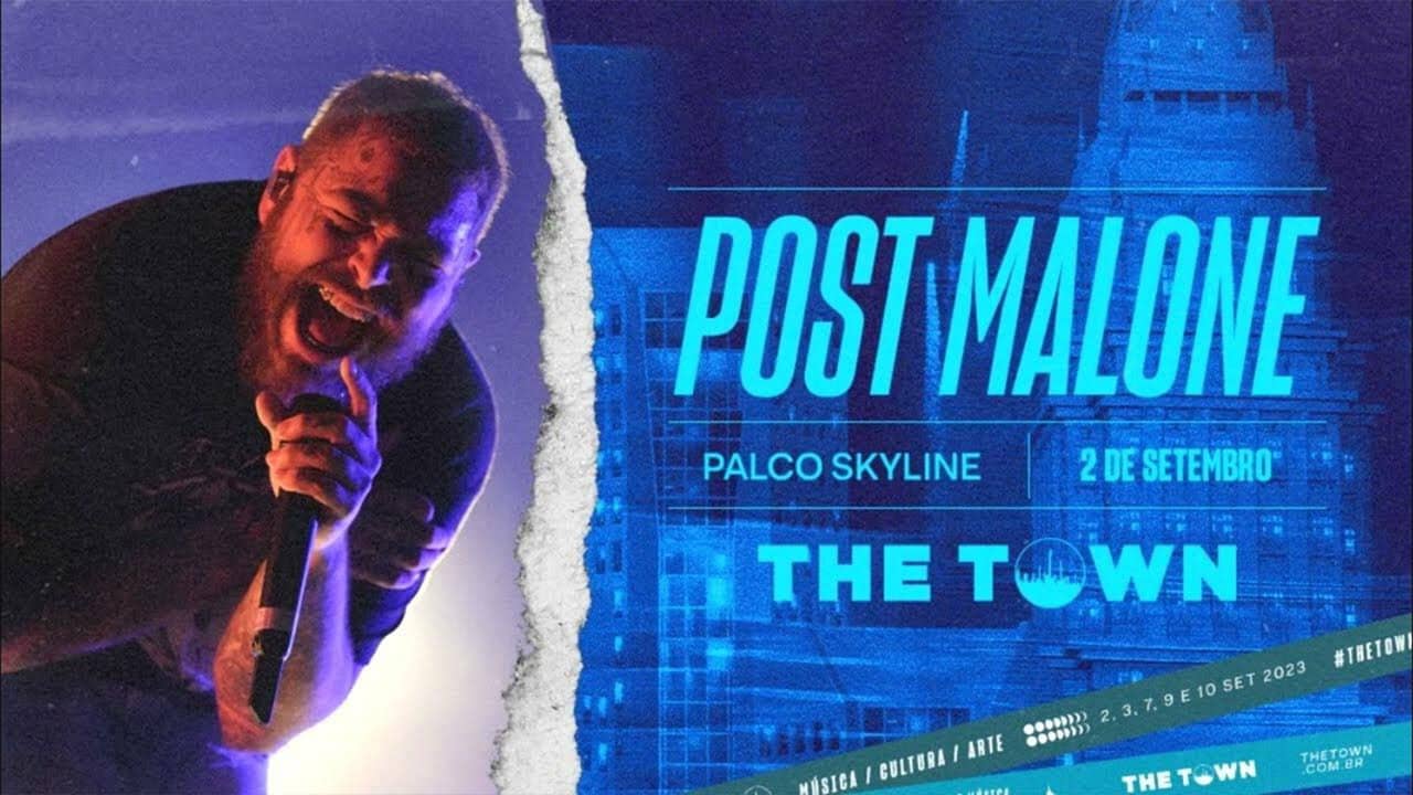 Post Malone - Live at The Town backdrop