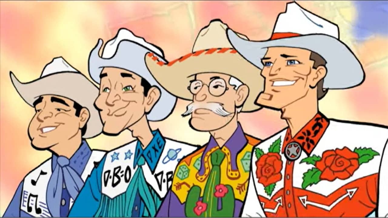 The Cartoon Cowboys: Spirit of the Alamo backdrop