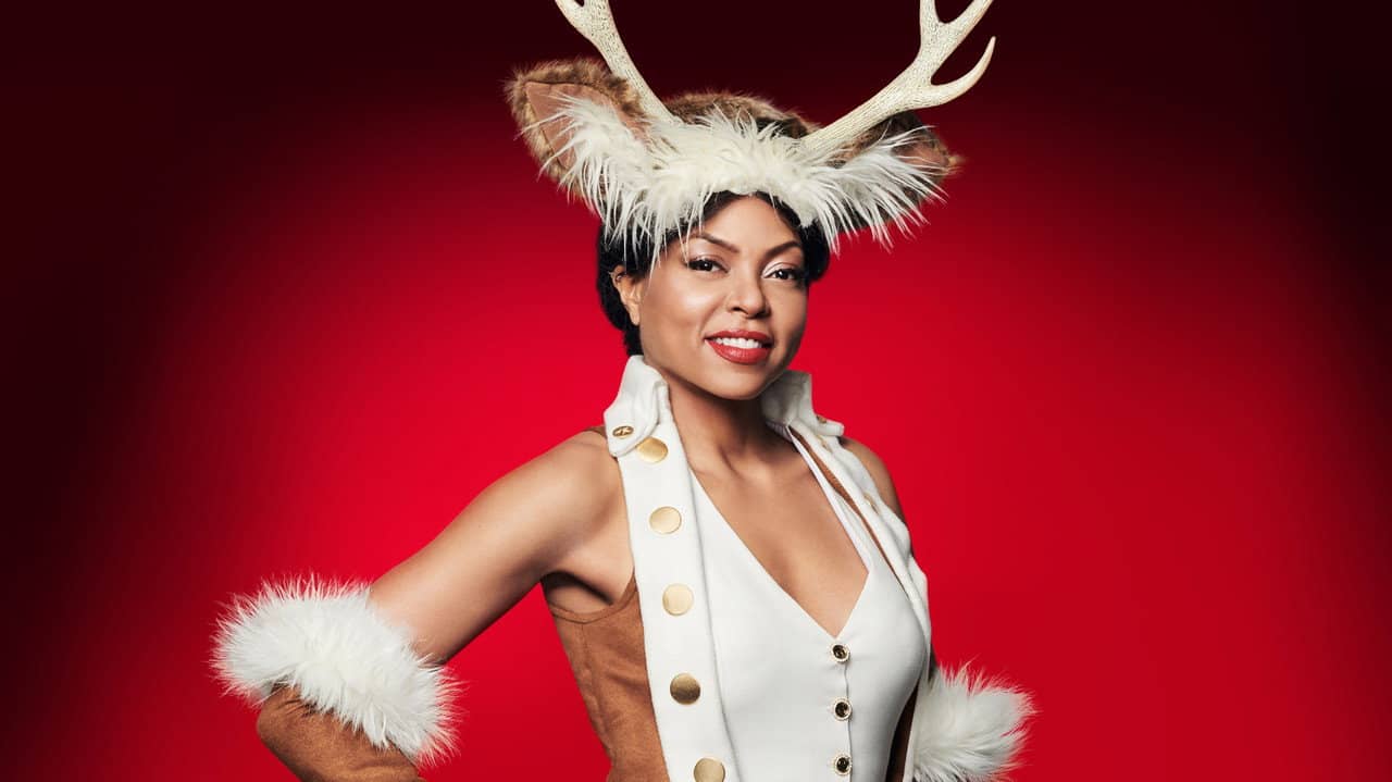 Taraji's White Hot Holidays backdrop