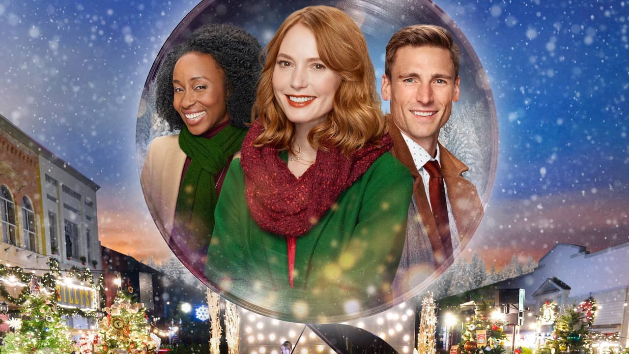 Christmas Tree Lane backdrop