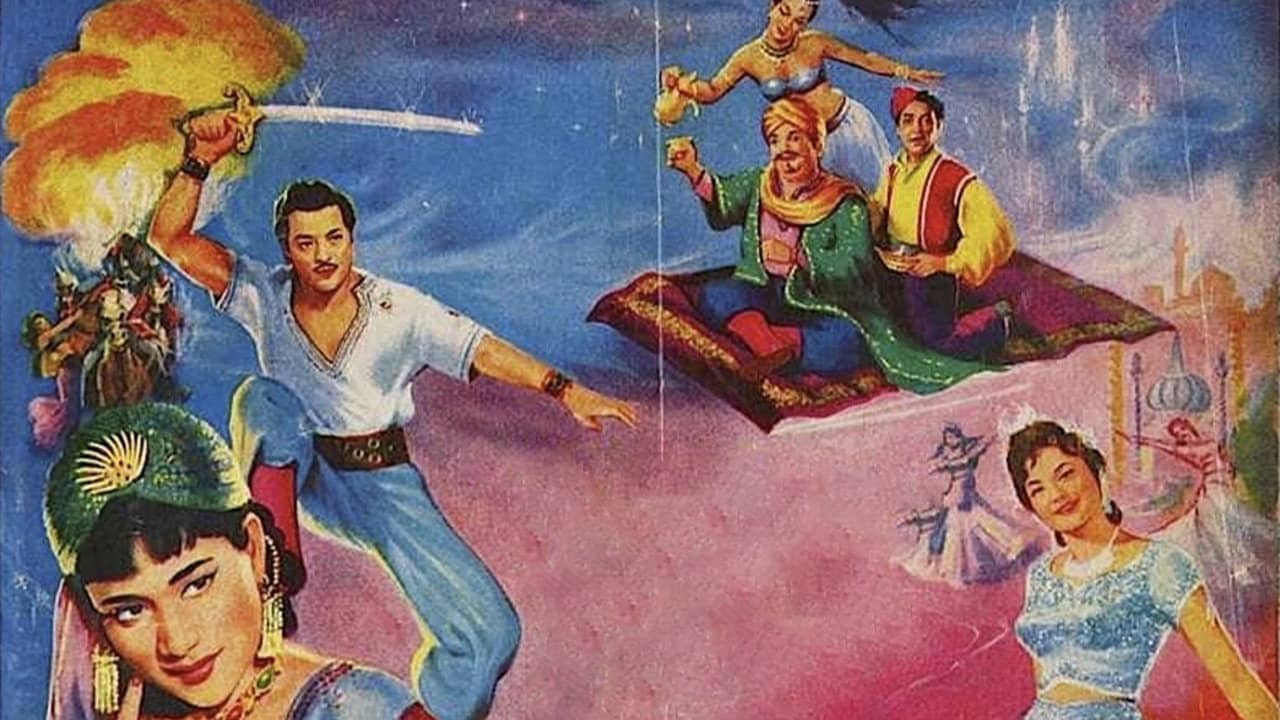 Sinbad, Alibaba and Aladdin backdrop