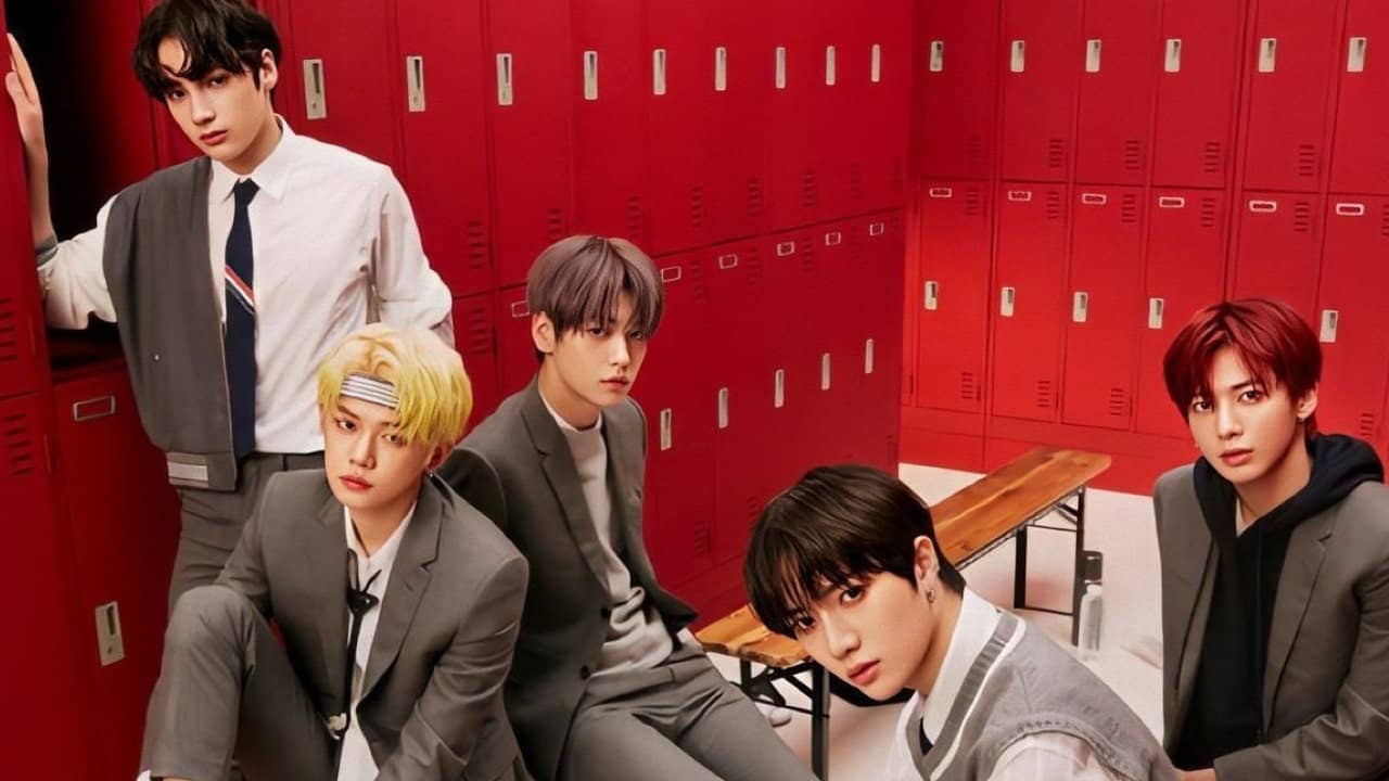 TXT Drama Making of Jacket Photos backdrop