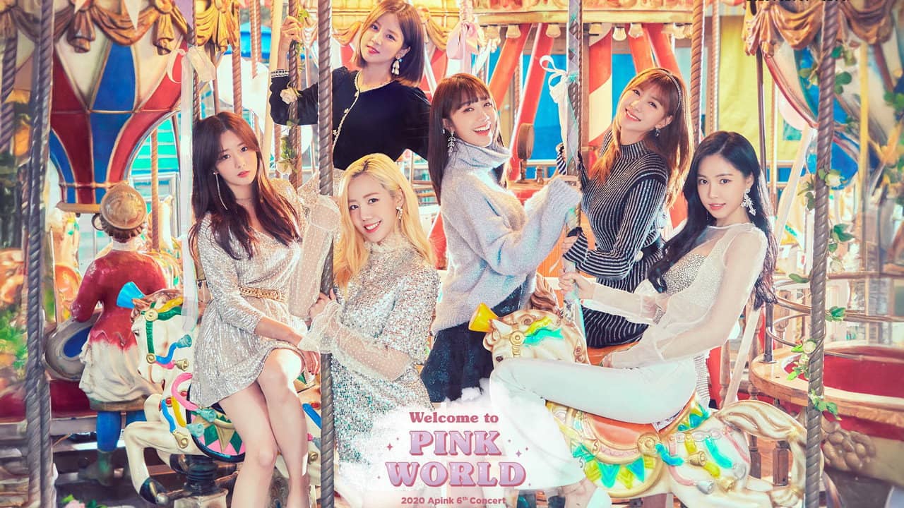 2020 Apink 6th Concert 'Welcome To PINK WORLD' backdrop