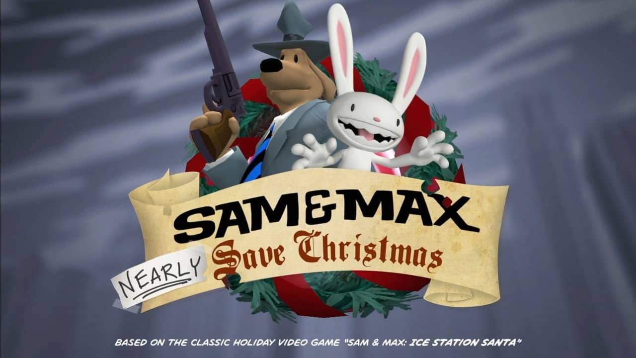 Sam & Max Nearly Save Christmas backdrop