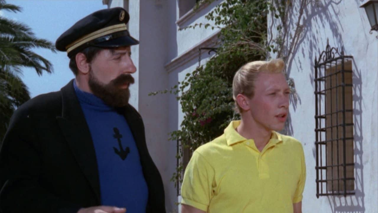 Tintin and the Blue Oranges backdrop
