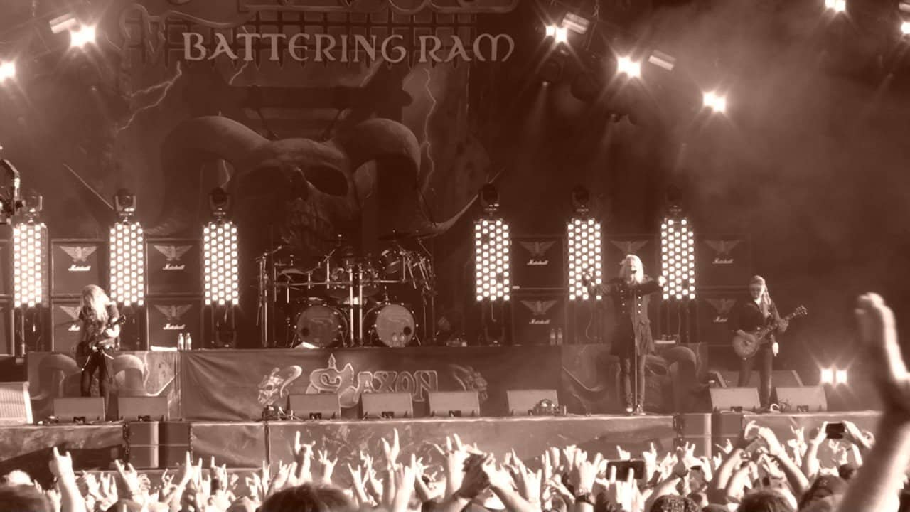 Saxon - Live Hellfest 2017 backdrop