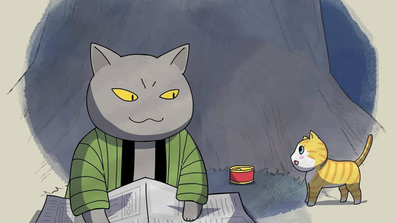 Yomawari Neko backdrop