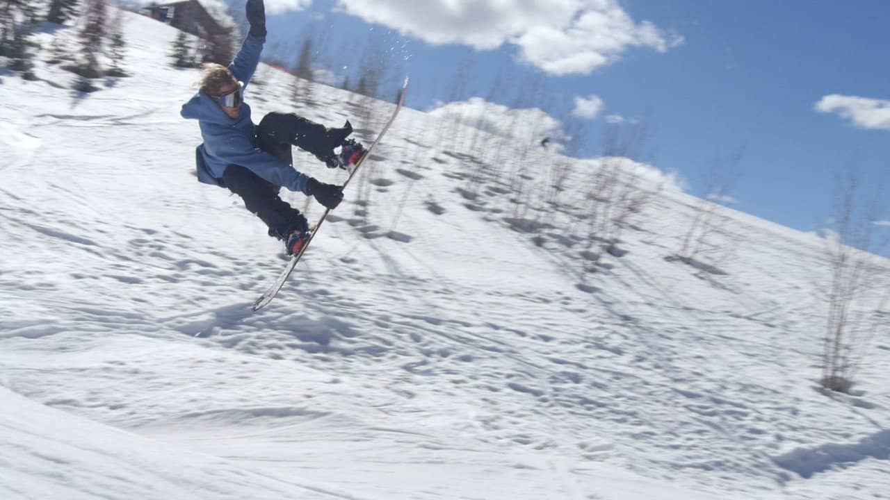 Warren Miller's Line of Descent backdrop
