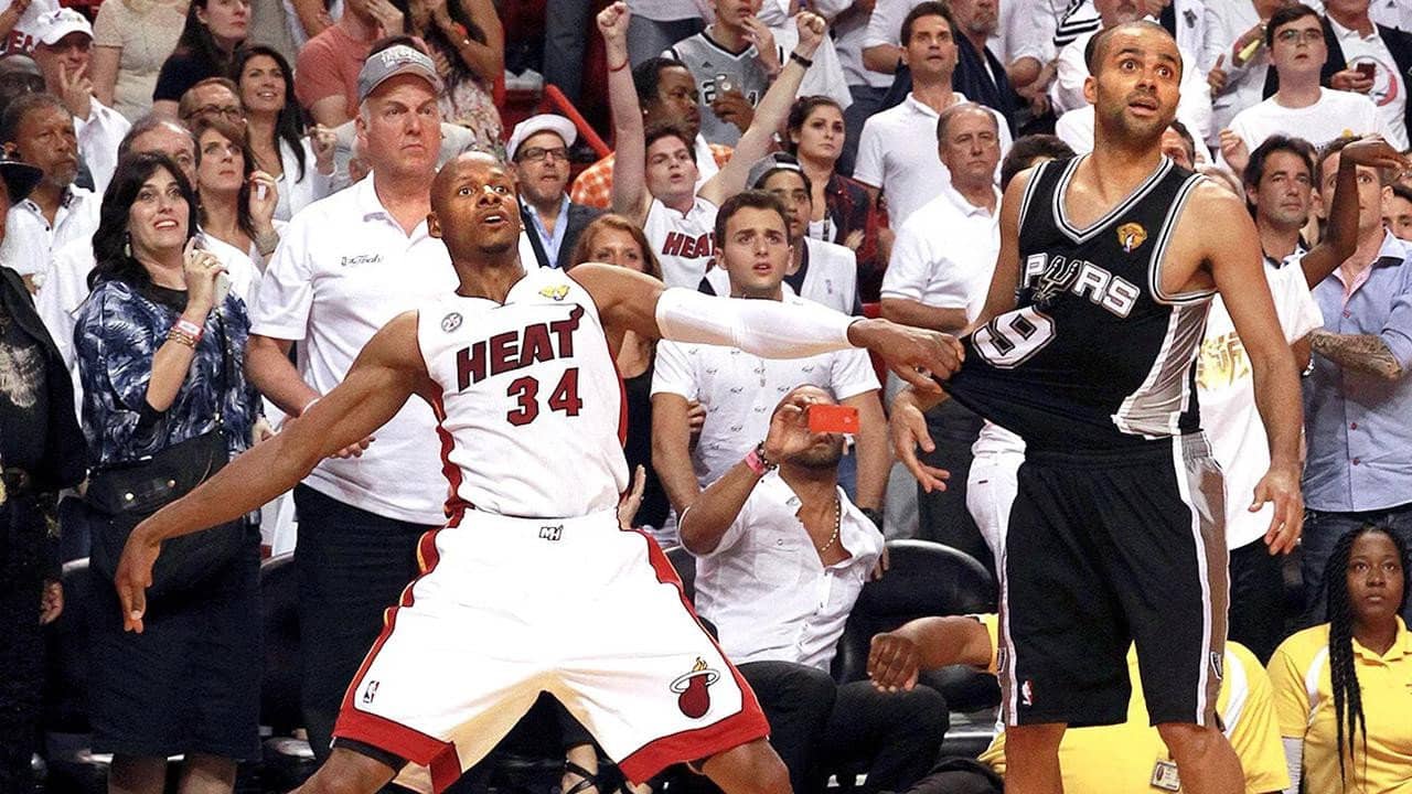The 2013 NBA Finals backdrop
