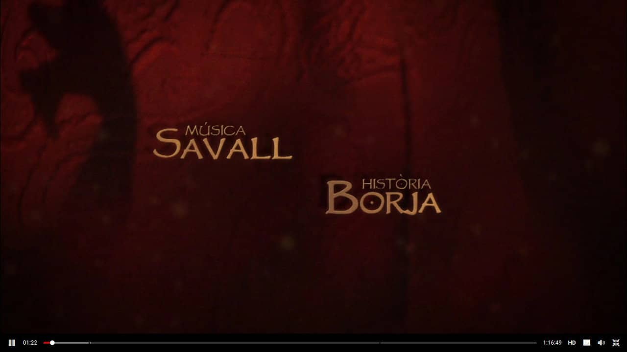 Música Savall, Història Borja backdrop