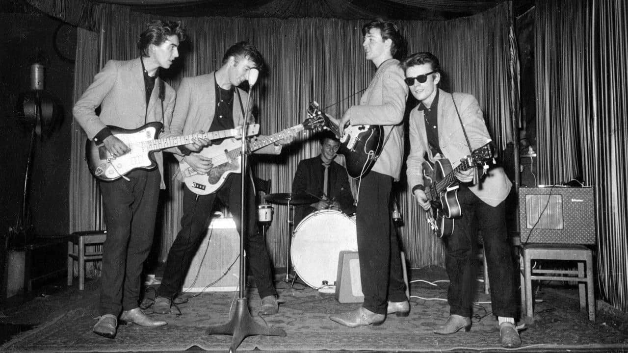 No Hamburg, No Beatles backdrop