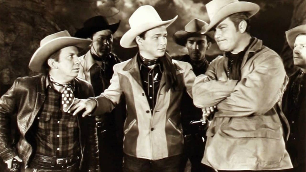 Cowboy and the Senorita backdrop
