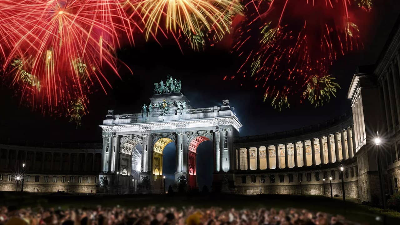 21 juli 2025: Belgian Party backdrop